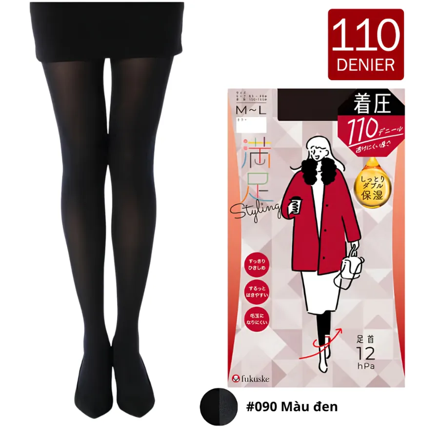Set 2 quần tất dày 110D